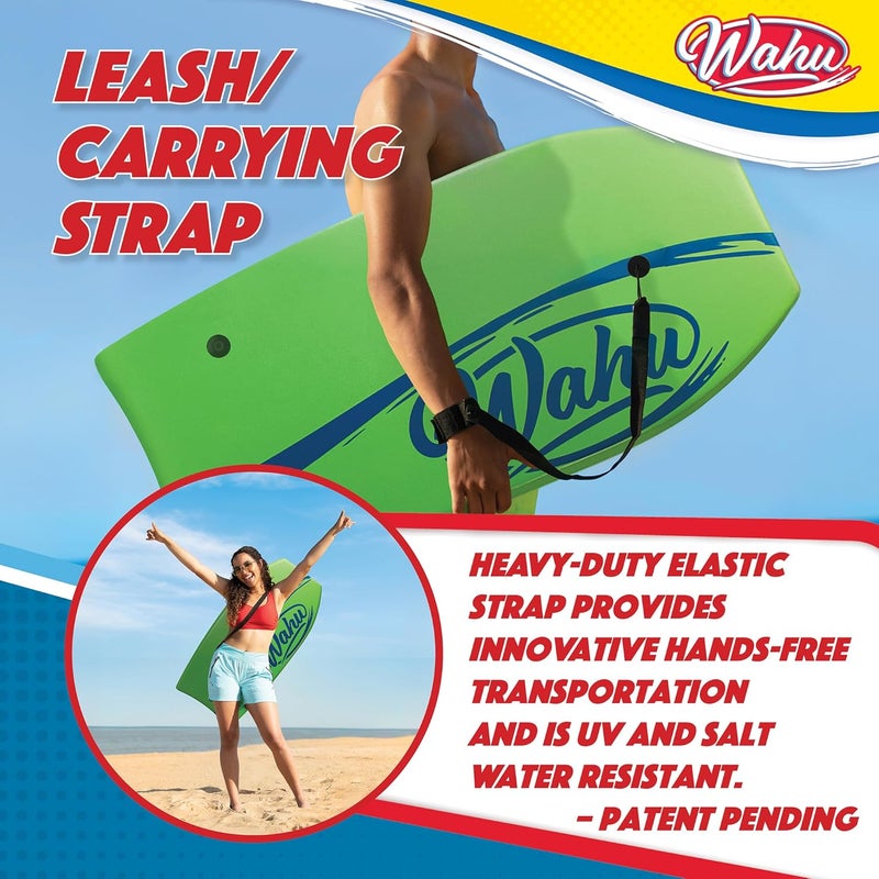 Wahu لوح بادي بورد برو من باك باك مع حزام، ذيل هلالي، نواة EPS، سطح XPE، وقاع HDPE، 41" لوح شاطئي خفيف الوزن للأعمار 10 وما فوق - Image 3